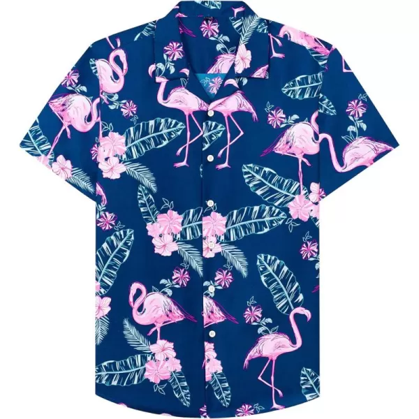 Alimens &amp; Gentle Cotton Regular Fit Short Sleeve Casual Hawaiian Shirt for Men