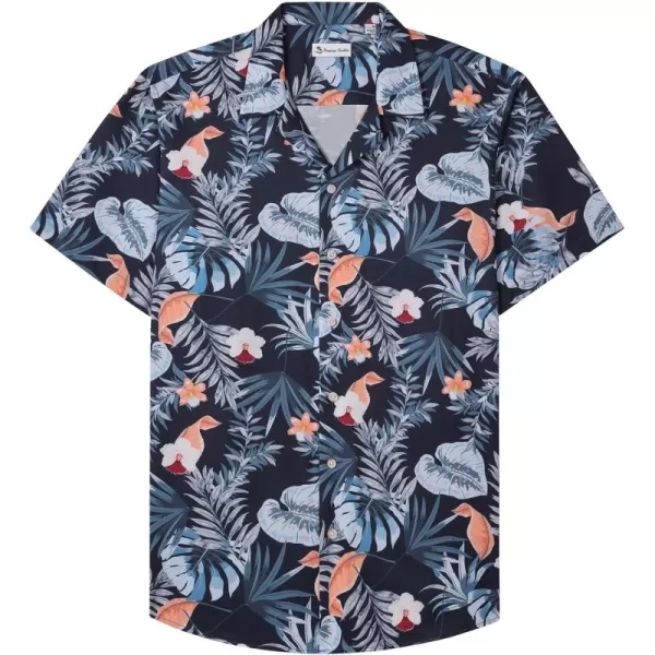 Alimens &amp; Gentle Cotton Regular Fit Short Sleeve Casual Hawaiian Shirt for Men