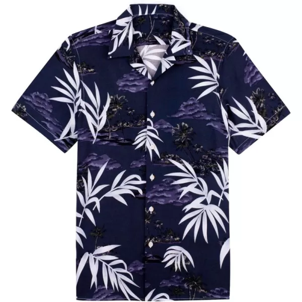 Alimens &amp; Gentle Cotton Regular Fit Short Sleeve Casual Hawaiian Shirt for Men