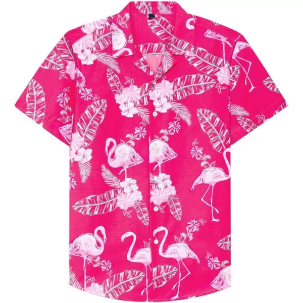 Alimens &amp; Gentle Cotton Regular Fit Short Sleeve Casual Hawaiian Shirt for Men