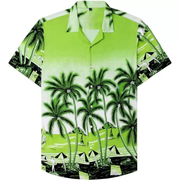 Alimens &amp; Gentle Cotton Regular Fit Short Sleeve Casual Hawaiian Shirt for Men
