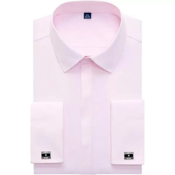 Alimens &amp; Gentle Men's Dress Shirts French Cuff Long Sleeve Regular Fit 
