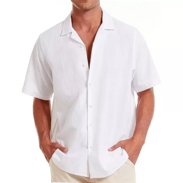 Alimens &amp; Gentle Mens Line Shirt Regular Fit Short Sleeve Hawaiian Button Down Shirt