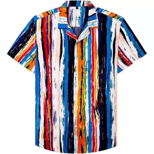 Alimens &amp; Gentle Mens Regular Fit Short Sleeve Aloha Beach Hawaiian Shirt