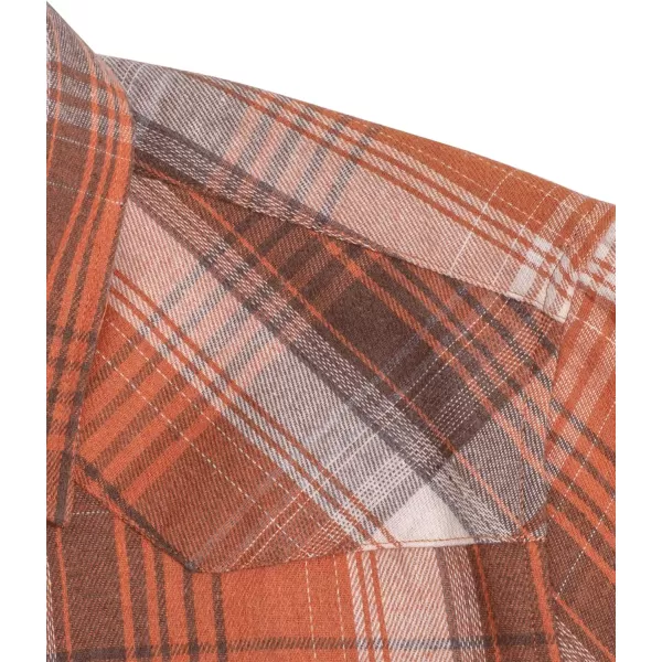 Alimens &amp; Gentle Womens Plaid Flannel Shirts Long Sleeve Roll Up Casual Button Down Shirt
