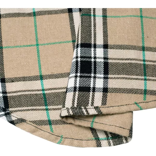 Alimens &amp; Gentle Womens Plaid Flannel Shirts Long Sleeve Roll Up Casual Button Down Shirt