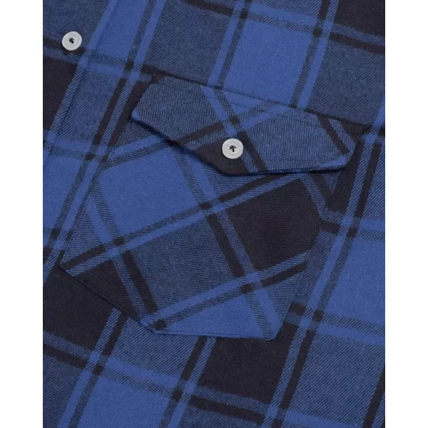 Alimens &amp; Gentle Womens Plaid Flannel Shirts Long Sleeve Roll Up Casual Button Down Shirt