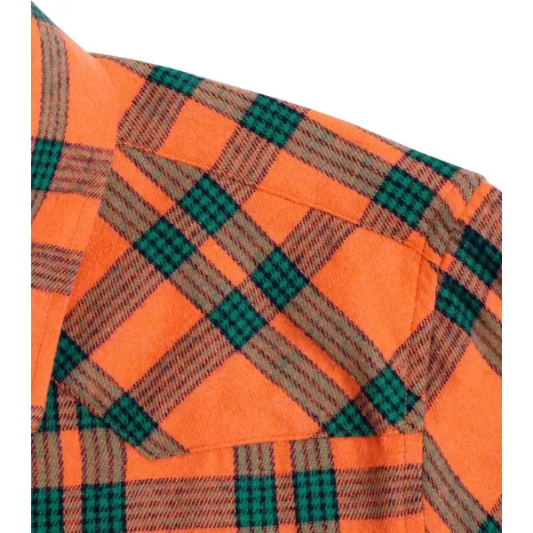 Alimens &amp; Gentle Womens Plaid Flannel Shirts Long Sleeve Roll Up Casual Button Down Shirt
