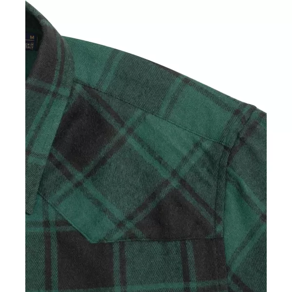 Alimens &amp; Gentle Womens Plaid Flannel Shirts Long Sleeve Roll Up Casual Button Down Shirt