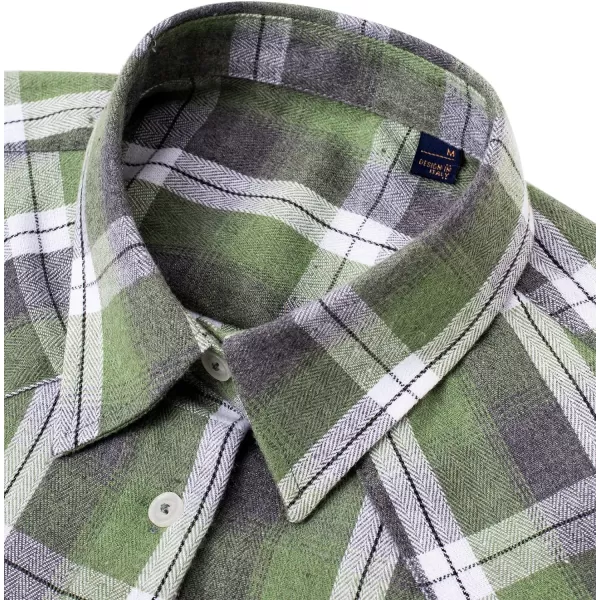 Alimens &amp; Gentle Womens Plaid Flannel Shirts Long Sleeve Roll Up Casual Button Down Shirt