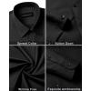 imageAlimens ampamp Gentle Mens Dress Shirts Long Sleeve WrinkleFree Formal Shirts Wedding Dating Business Casual Button Down ShirtBlack