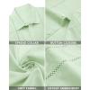 imageAlimens ampamp Gentle Mens Cuban Guayabera Shirts Cotton Linen Short Sleeve Button Down Shirts Casual Summer Beach Camp ShirtMint Green