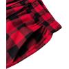 imageAlimens ampamp Gentle Mens Heavyweight Flannel Plaid Pajama Pants 100 Cotton Sleep Lounge PantBlack Red