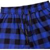 imageAlimens ampamp Gentle Mens Heavyweight Flannel Plaid Pajama Pants 100 Cotton Sleep Lounge PantBlue Black