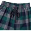imageAlimens ampamp Gentle Mens Heavyweight Flannel Plaid Pajama Pants 100 Cotton Sleep Lounge PantGreen Grey