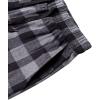 imageAlimens ampamp Gentle Mens Heavyweight Flannel Plaid Pajama Pants 100 Cotton Sleep Lounge PantGrey Black