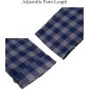 imageAlimens ampamp Gentle Mens Heavyweight Flannel Plaid Pajama Pants 100 Cotton Sleep Lounge PantGrey Navy
