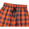 imageAlimens ampamp Gentle Mens Heavyweight Flannel Plaid Pajama Pants 100 Cotton Sleep Lounge PantOrange Grey