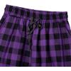 imageAlimens ampamp Gentle Mens Heavyweight Flannel Plaid Pajama Pants 100 Cotton Sleep Lounge PantPurple