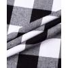 imageAlimens ampamp Gentle Mens Heavyweight Flannel Plaid Pajama Pants 100 Cotton Sleep Lounge PantWhite Black