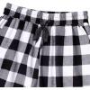 imageAlimens ampamp Gentle Mens Heavyweight Flannel Plaid Pajama Pants 100 Cotton Sleep Lounge PantWhite Black