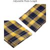 imageAlimens ampamp Gentle Mens Heavyweight Flannel Plaid Pajama Pants 100 Cotton Sleep Lounge PantYellow Navy