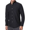 imageAlimens ampamp Gentle Mens Oxford Shirts Regular Fit Button Down Shirt Business Casual Shirts Long Sleeve Dress ShirtBlack