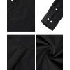 imageAlimens ampamp Gentle Mens Oxford Shirts Regular Fit Button Down Shirt Business Casual Shirts Long Sleeve Dress ShirtBlack