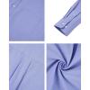 imageAlimens ampamp Gentle Mens Oxford Shirts Regular Fit Button Down Shirt Business Casual Shirts Long Sleeve Dress ShirtBlue