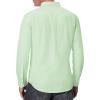 imageAlimens ampamp Gentle Mens Oxford Shirts Regular Fit Button Down Shirt Business Casual Shirts Long Sleeve Dress ShirtLight Green
