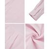 imageAlimens ampamp Gentle Mens Oxford Shirts Regular Fit Button Down Shirt Business Casual Shirts Long Sleeve Dress ShirtLight Pink