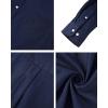 imageAlimens ampamp Gentle Mens Oxford Shirts Regular Fit Button Down Shirt Business Casual Shirts Long Sleeve Dress ShirtNavy Blue