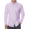 imageAlimens ampamp Gentle Mens Oxford Shirts Regular Fit Button Down Shirt Business Casual Shirts Long Sleeve Dress ShirtPurple