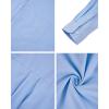 imageAlimens ampamp Gentle Mens Oxford Shirts Regular Fit Button Down Shirt Business Casual Shirts Long Sleeve Dress ShirtSky Blue