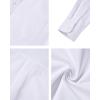 imageAlimens ampamp Gentle Mens Oxford Shirts Regular Fit Button Down Shirt Business Casual Shirts Long Sleeve Dress ShirtWhite