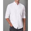 imageAlimens ampamp Gentle Mens Oxford Shirts Regular Fit Button Down Shirt Business Casual Shirts Long Sleeve Dress ShirtWhite