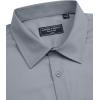 imageAlimens ampamp Gentle Mens Short Sleeve Dress Shirts Regular Fit Stretch WrinkleResistant Button Down ShirtsCool Grey