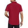 imageAlimens ampamp Gentle Mens Short Sleeve Dress Shirts Regular Fit Stretch WrinkleResistant Button Down ShirtsRed
