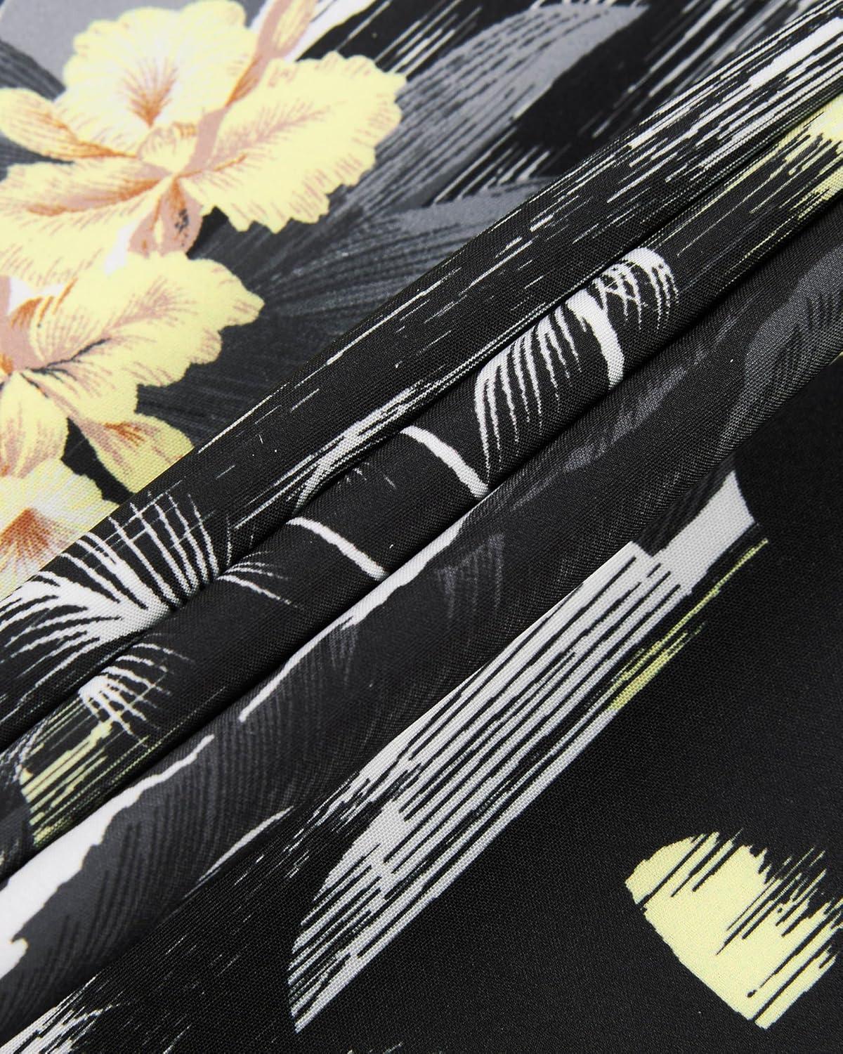 imageAlimens ampamp Gentle Hawaiian Shirt for Men Summer Beach Casual Short Sleeve Button Down Shirts Printed Tropical Vacation ShirtsBlack Beach