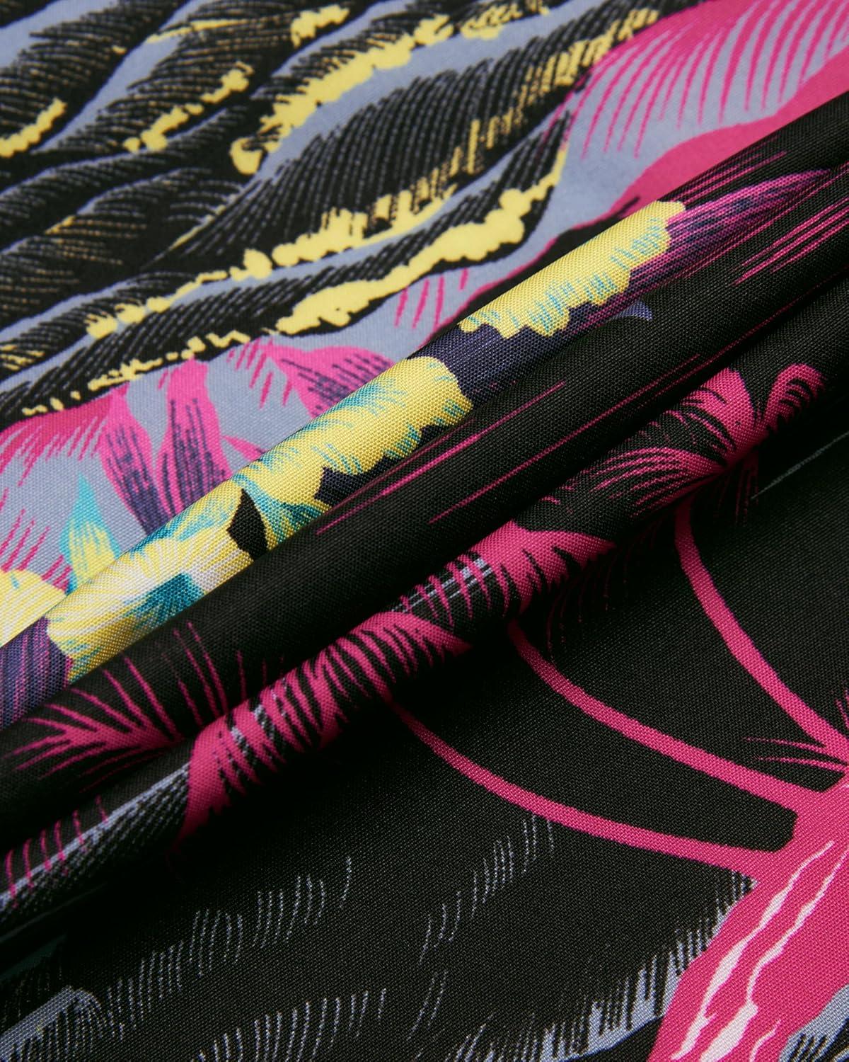 imageAlimens ampamp Gentle Hawaiian Shirt for Men Summer Beach Casual Short Sleeve Button Down Shirts Printed Tropical Vacation ShirtsRosy Black Beach