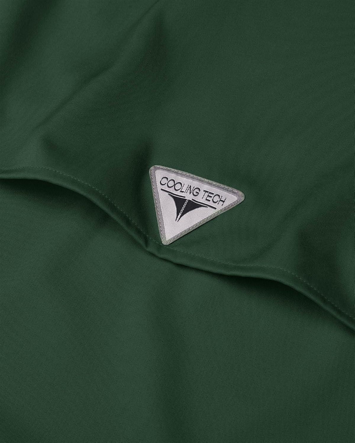 imageAlimens ampamp Gentle Short Sleeve Fishing Shirt Wicking Fabric Sun Protection Casual Button Down ShirtsDark Green