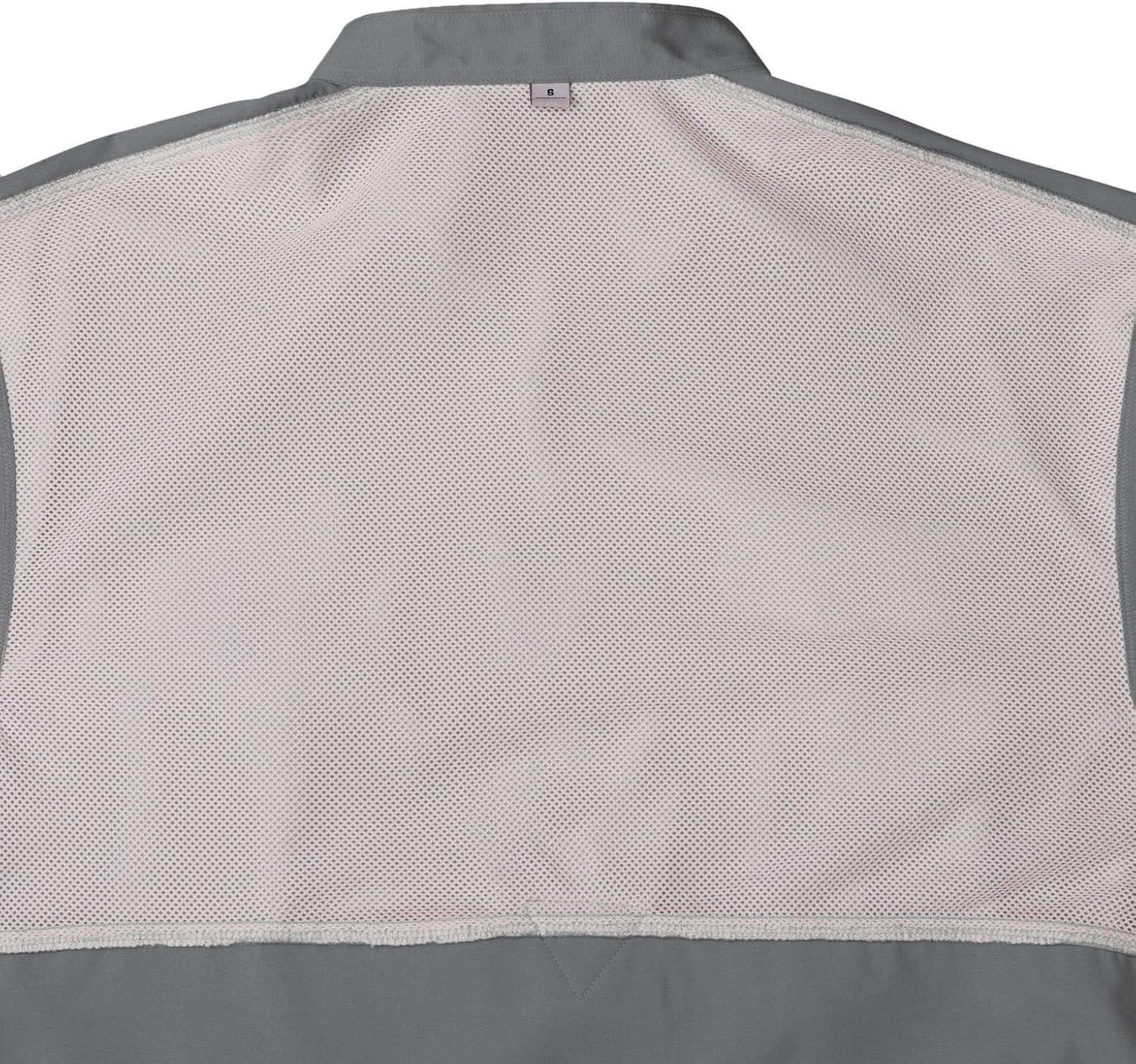 imageAlimens ampamp Gentle Short Sleeve Fishing Shirt Wicking Fabric Sun Protection Casual Button Down ShirtsDark Grey