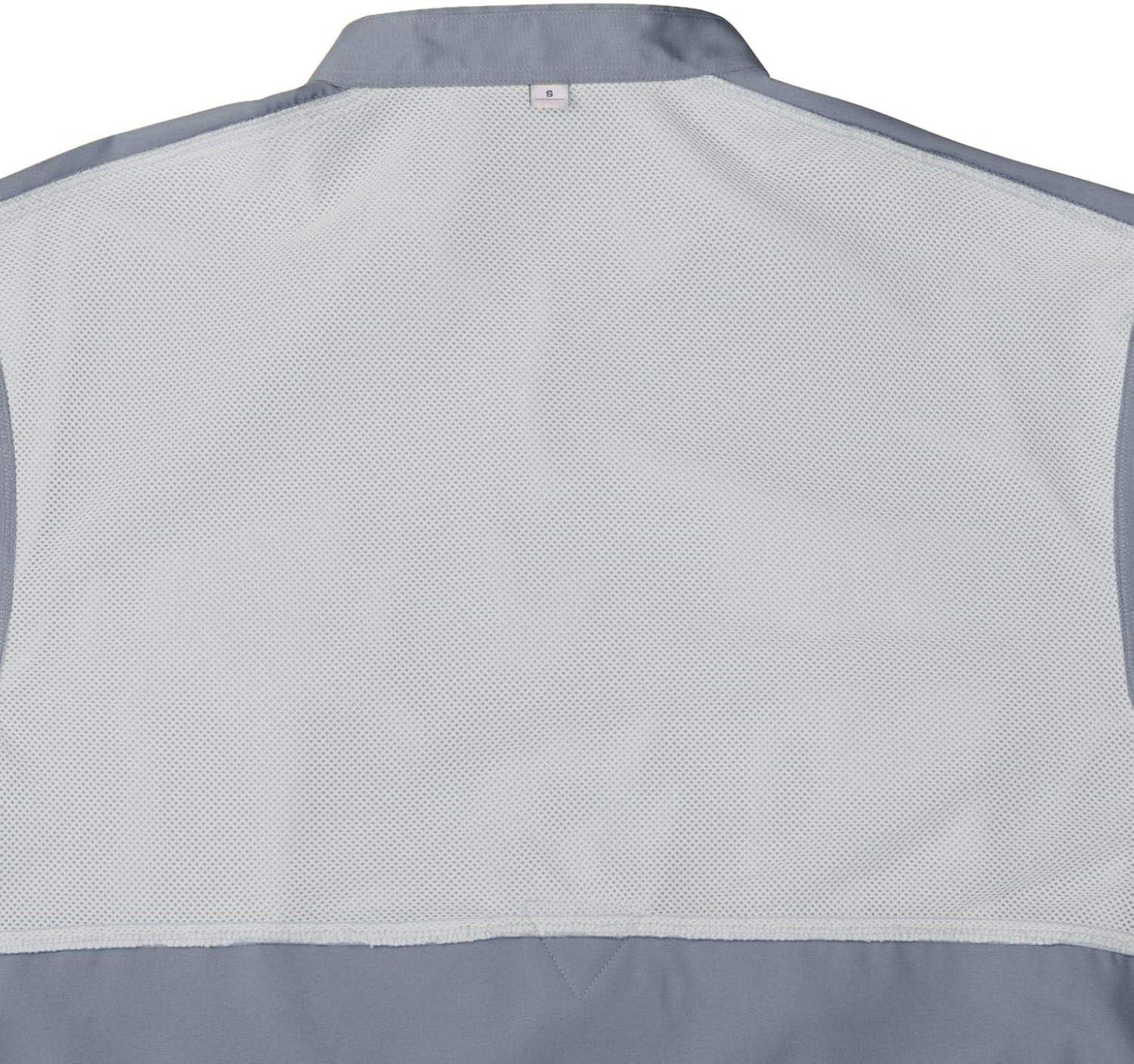 imageAlimens ampamp Gentle Short Sleeve Fishing Shirt Wicking Fabric Sun Protection Casual Button Down ShirtsGrey
