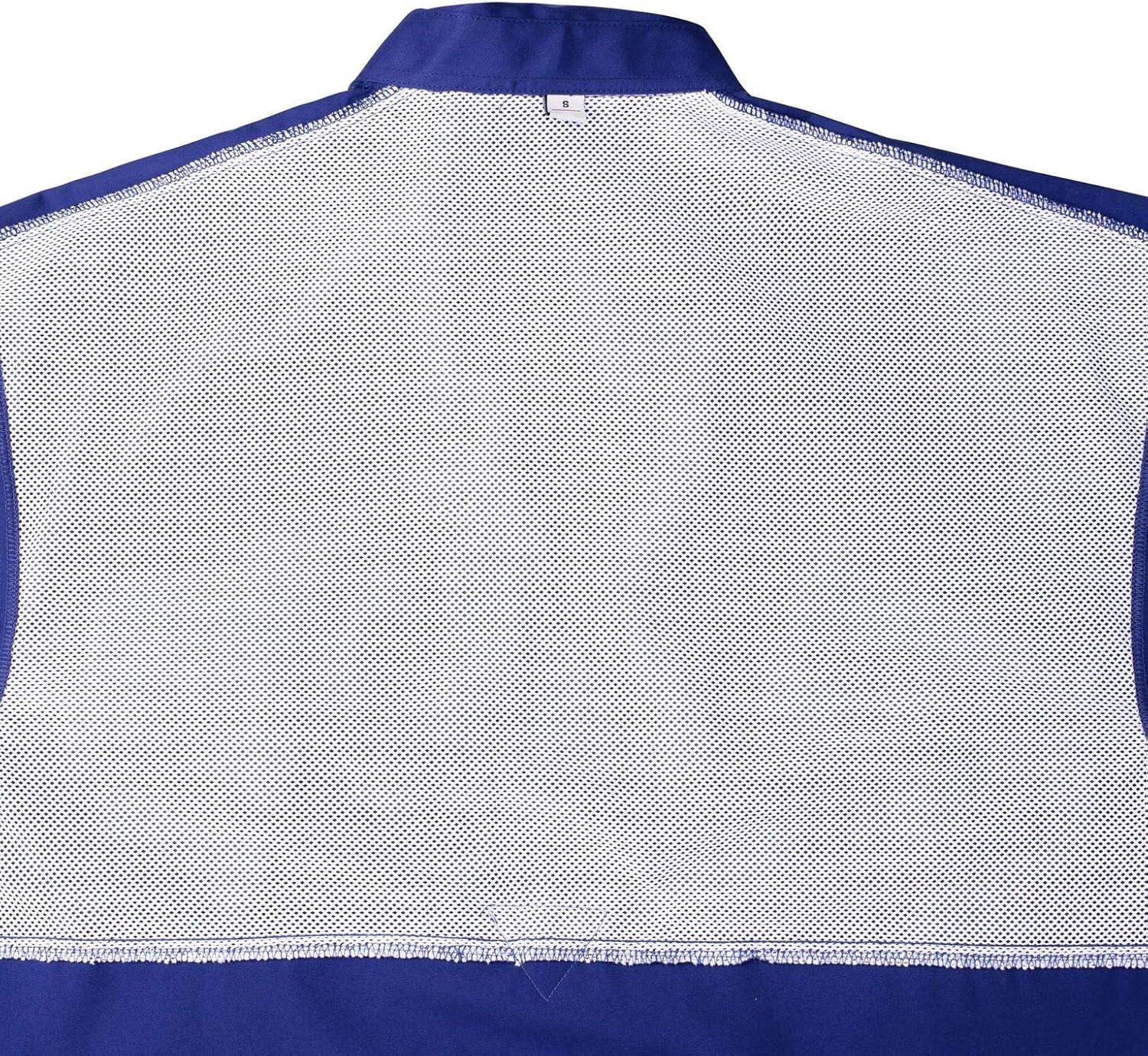 imageAlimens ampamp Gentle Short Sleeve Fishing Shirt Wicking Fabric Sun Protection Casual Button Down ShirtsRoyal Blue