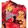 imageAlimens ampamp Gentle Hawaiian Shirt for Men Summer Beach Casual Short Sleeve Button Down Shirts Printed Tropical Vacation Shirts1609 Red