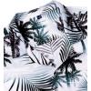 imageAlimens ampamp Gentle Hawaiian Shirt for Men Summer Beach Casual Short Sleeve Button Down Shirts Printed Tropical Vacation ShirtsBlack White Palm