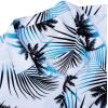 imageAlimens ampamp Gentle Hawaiian Shirt for Men Summer Beach Casual Short Sleeve Button Down Shirts Printed Tropical Vacation ShirtsBlue White Palm