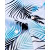 imageAlimens ampamp Gentle Hawaiian Shirt for Men Summer Beach Casual Short Sleeve Button Down Shirts Printed Tropical Vacation ShirtsBlue White Palm