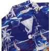 imageAlimens ampamp Gentle Hawaiian Shirt for Men Summer Beach Casual Short Sleeve Button Down Shirts Printed Tropical Vacation ShirtsBright Blue Beach