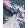 imageAlimens ampamp Gentle Hawaiian Shirt for Men Summer Beach Casual Short Sleeve Button Down Shirts Printed Tropical Vacation ShirtsDark Blue Beach